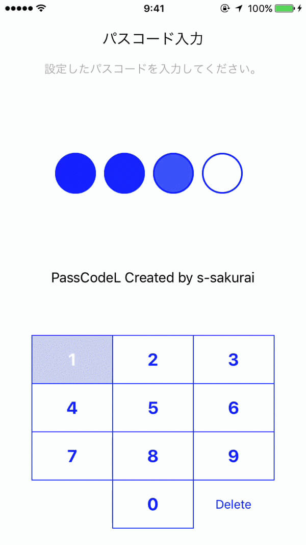 【作成実績】iOSでパスコード、TouchID認証の実装（PassCodeLDemo）